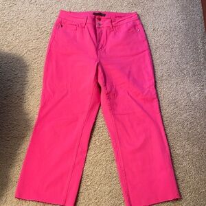 Judy Blue Vibrant Pink Jeans
